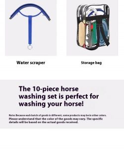 Equestrian Supplies Horse Grooming Brush Set with Equine Bag - Image 6