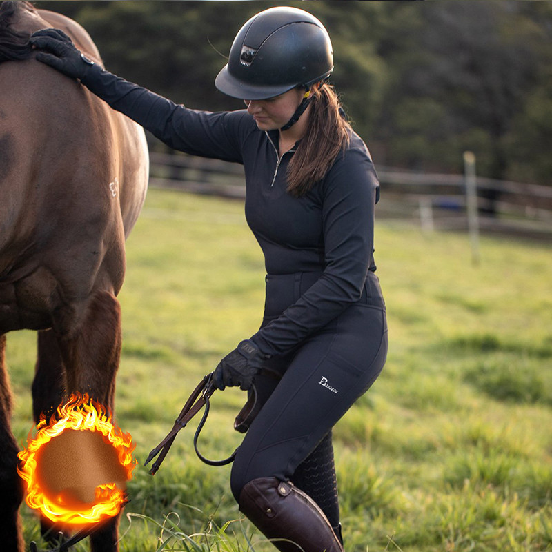 Silicone Equestrian Pants Women's High Elastic Breathable Shaping - Image 7