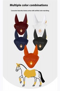 Fly Masks – Horse Fly Veil Ear Bonnet for Mosquito Protection - Image 5