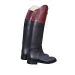 Aoud Saddlery boots uk uk Tall Leather Riding Boots with Contrast Top - Image 2