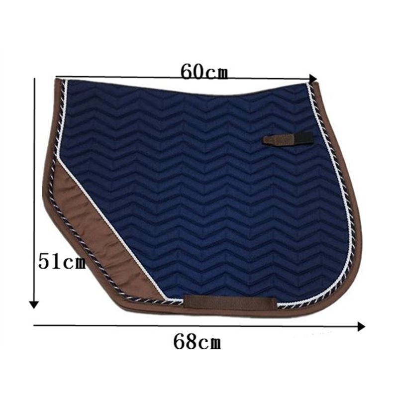Cotton Composite Saddle Horse Saddle Pad Blue Saddle Pads For Horse - Image 2