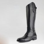 Huayi Slim Fit Tall Leather Riding Boots | boots uk uk - Image 2