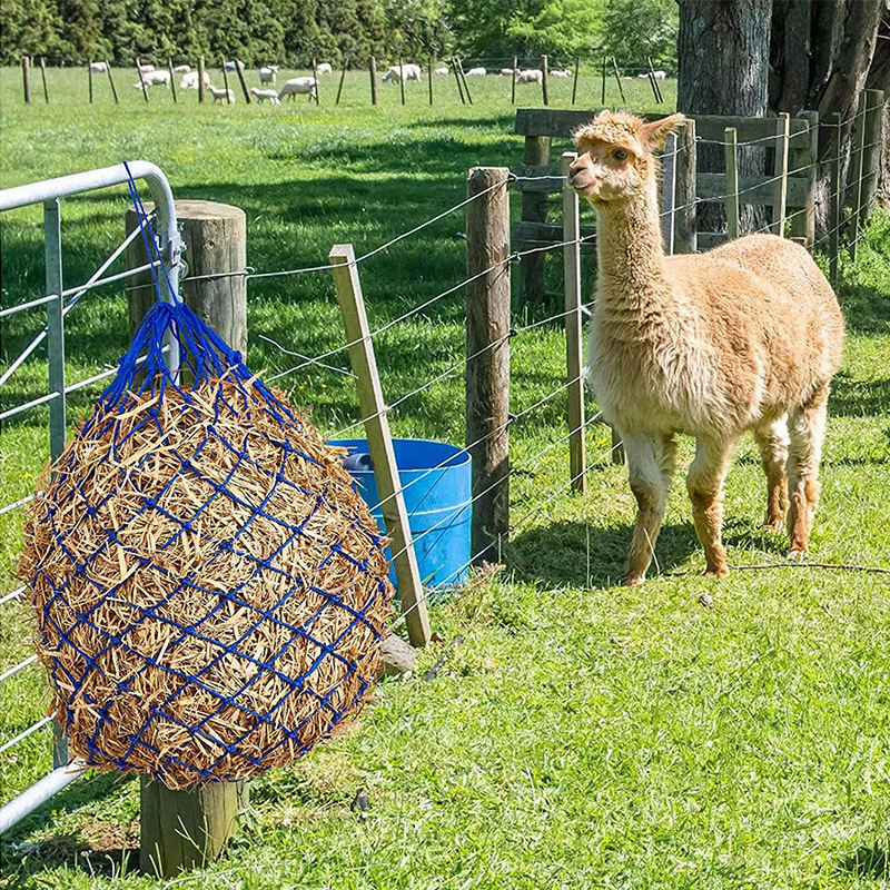 Horse Hay Feed Net Bag Hay Bags Forage Net Pocket - Image 8