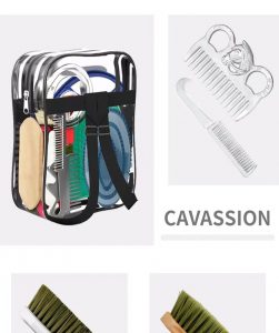 Equestrian Supplies Horse Grooming Brush Set with Equine Bag - Image 3