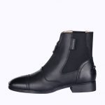 boots uk uk: Black Cowhide Leather Paddock Boots