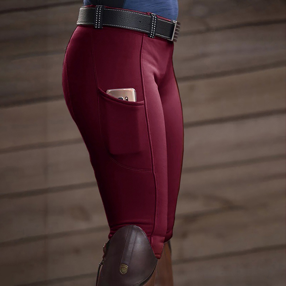 Equestrian Pants Stretch Hip-lifting Ladies Casual Pants - Image 7
