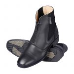 boots uk uk: Black Cowhide Leather Paddock Boots - Image 3