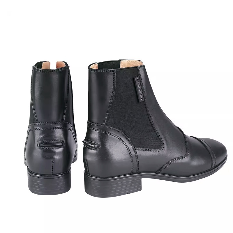 Riding Equestrian Cowhide Ankle Boots - Image 6