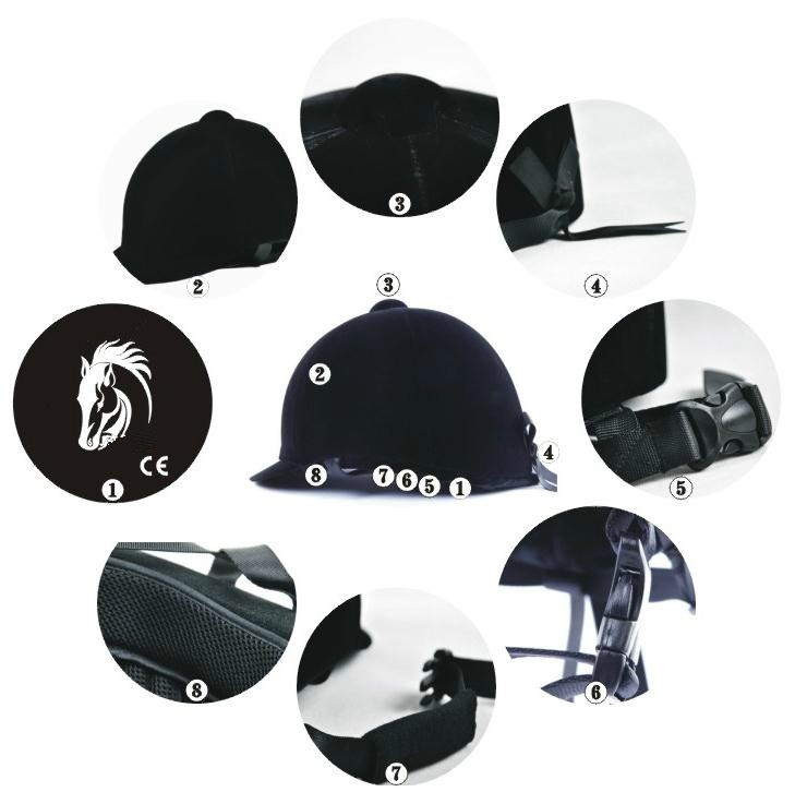 Knight Equestrian Shock Absorbing Anti-collision Equipment Horse Helmet - Image 5