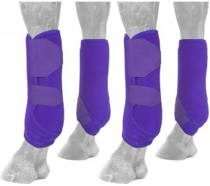 Horse Boots Leg Protection with Hoof Guards Set of 4 - Image 3