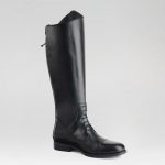 Huayi Slim Fit Tall Leather Riding Boots | boots uk uk - Image 5