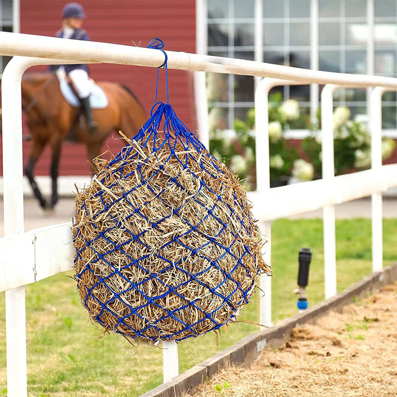 Horse Hay Feed Net Bag Hay Bags Forage Net Pocket