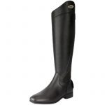 Black Cowhide Leather Equestrian Riding Boots - Image 6