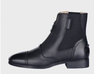 boots uk uk: Black Cowhide Leather Paddock Boots - Image 7