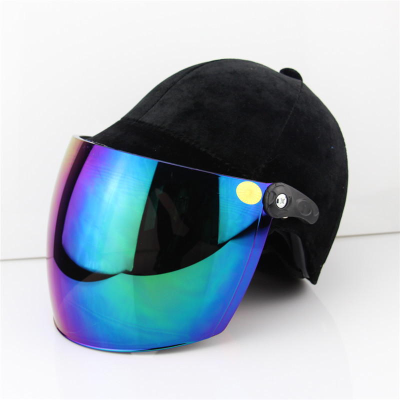 Unisex Black Suede Equestrian Helmet - Image 5