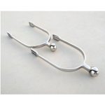 British cap Stainless Steel Ball End Equestrian Spurs Pair - Image 4