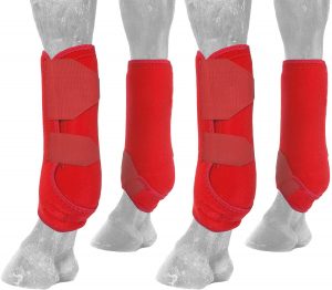 Horse Boots Leg Protection with Hoof Guards Set of 4 - Image 6
