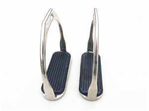 Stirrup leathers and stirrups – Silver Electroplated Steel Irons 12.5cm - Image 4