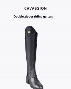 Chaps Chaps – Cowhide Leather Equestrian Chaps with Double Zipper - Image 6