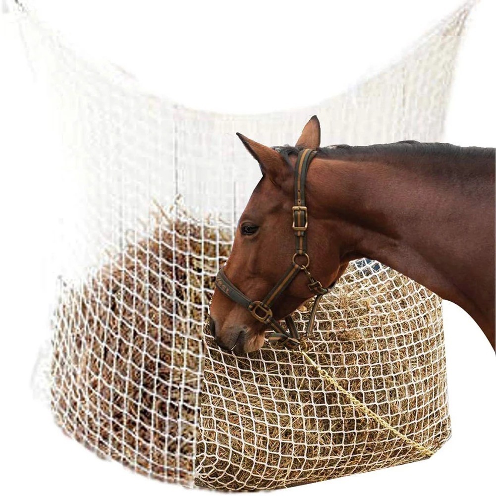 Weaving Grid Horse Hanging Feeding Bag - Image 2