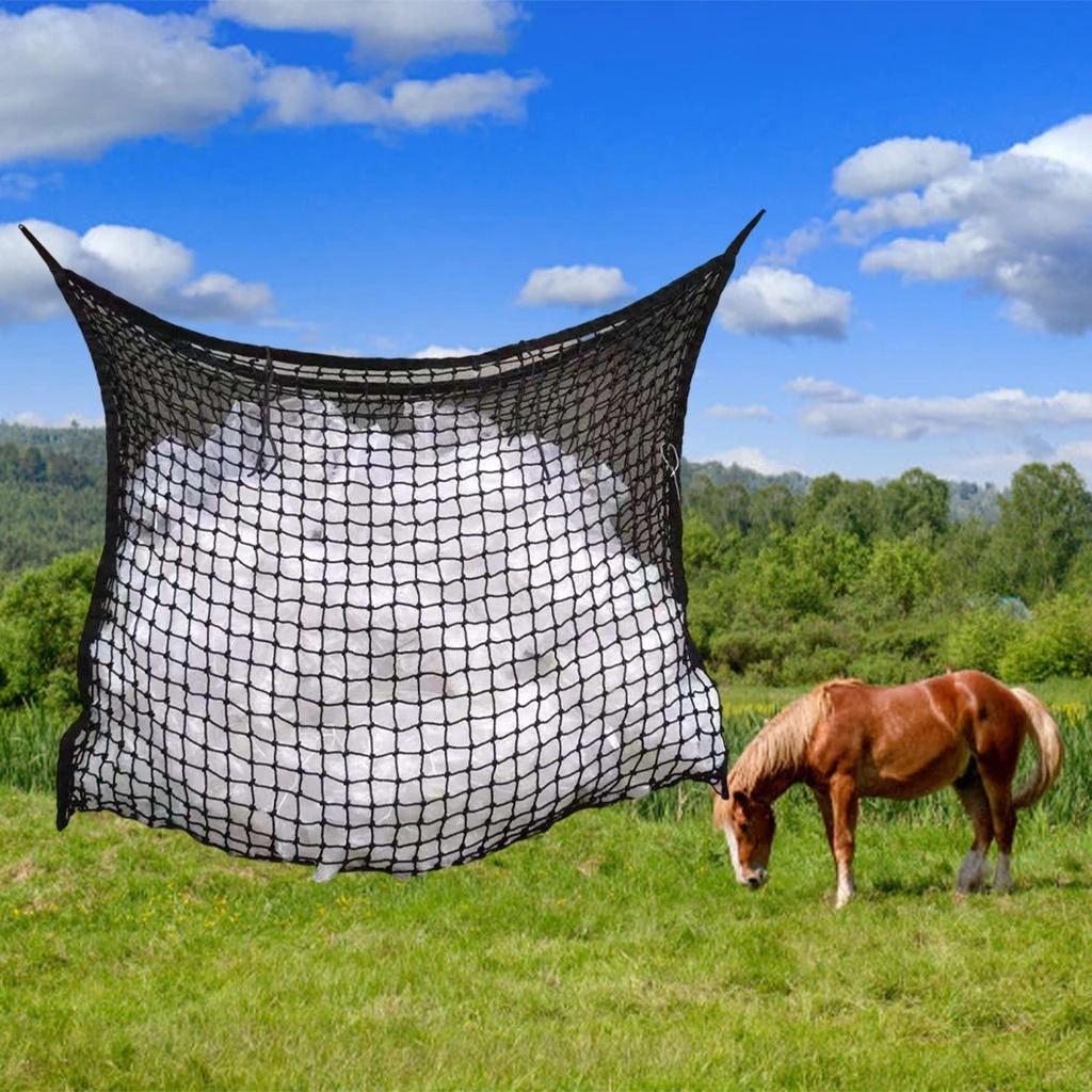 Weaving Grid Horse Hanging Feeding Bag - Image 3