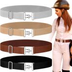 Elastic Riding Belt with Alloy Shark Buckle | equestrian horse riding boots - Image 2