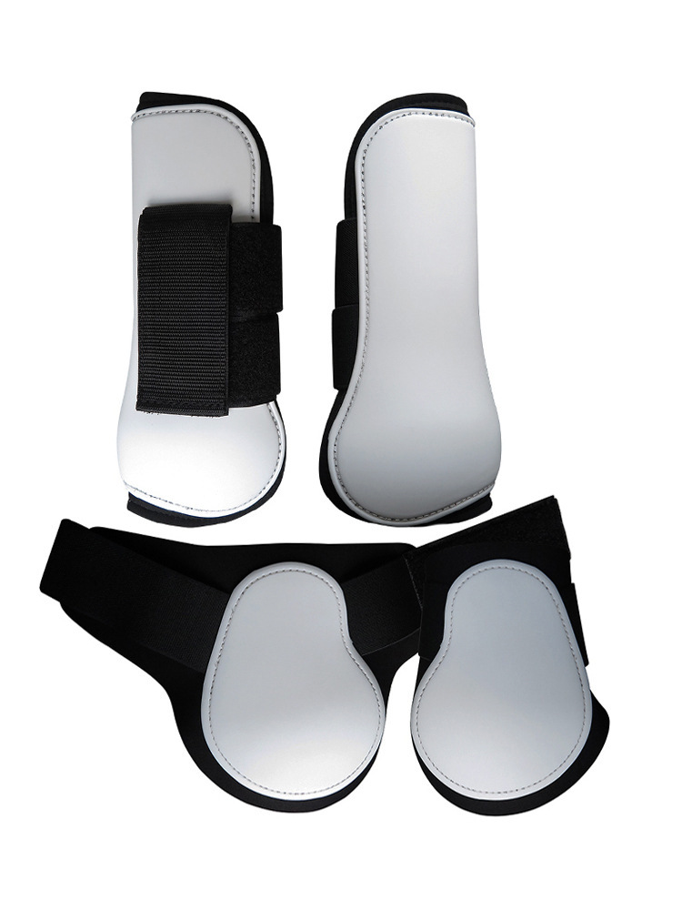 No 4 Obstacle Horse Leg Guard Horse Leggings PU Shell - Image 7