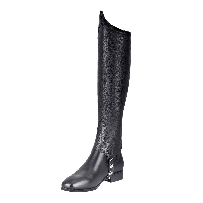 Cowhide Equestrian Chaps Boots Protective Gear - Image 2