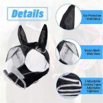 Horse fly masks with ears – Soft Mesh Comfort Fit - Image 5