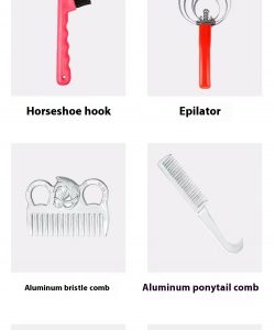 Equestrian Supplies Horse Grooming Brush Set with Equine Bag - Image 5