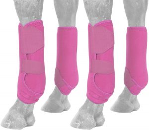 Horse Boots Leg Protection with Hoof Guards Set of 4 - Image 7