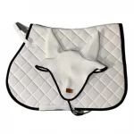 Quilted Horse Saddle Pad and Ear Bonnet Set - saddle pads - Image 3