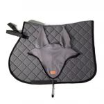 Quilted Horse Saddle Pad and Ear Bonnet Set - saddle pads - Image 2