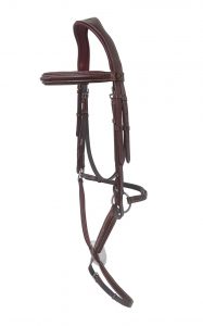 Joji Equestrian Figure 8 Grackle Horse Bridle with Leather Reins