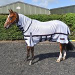 John Whitaker Rastrick white mesh fly rug with fixed hood