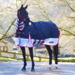 John Whitaker Rastrick V2 Airflo navy turnout horse rug